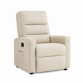 Fauteuil relax inclinable beige en polyester 90 x 95 x 103 cm