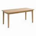Table à manger rectangulaire chêne massif naturel 140 x 80 x 75 cm